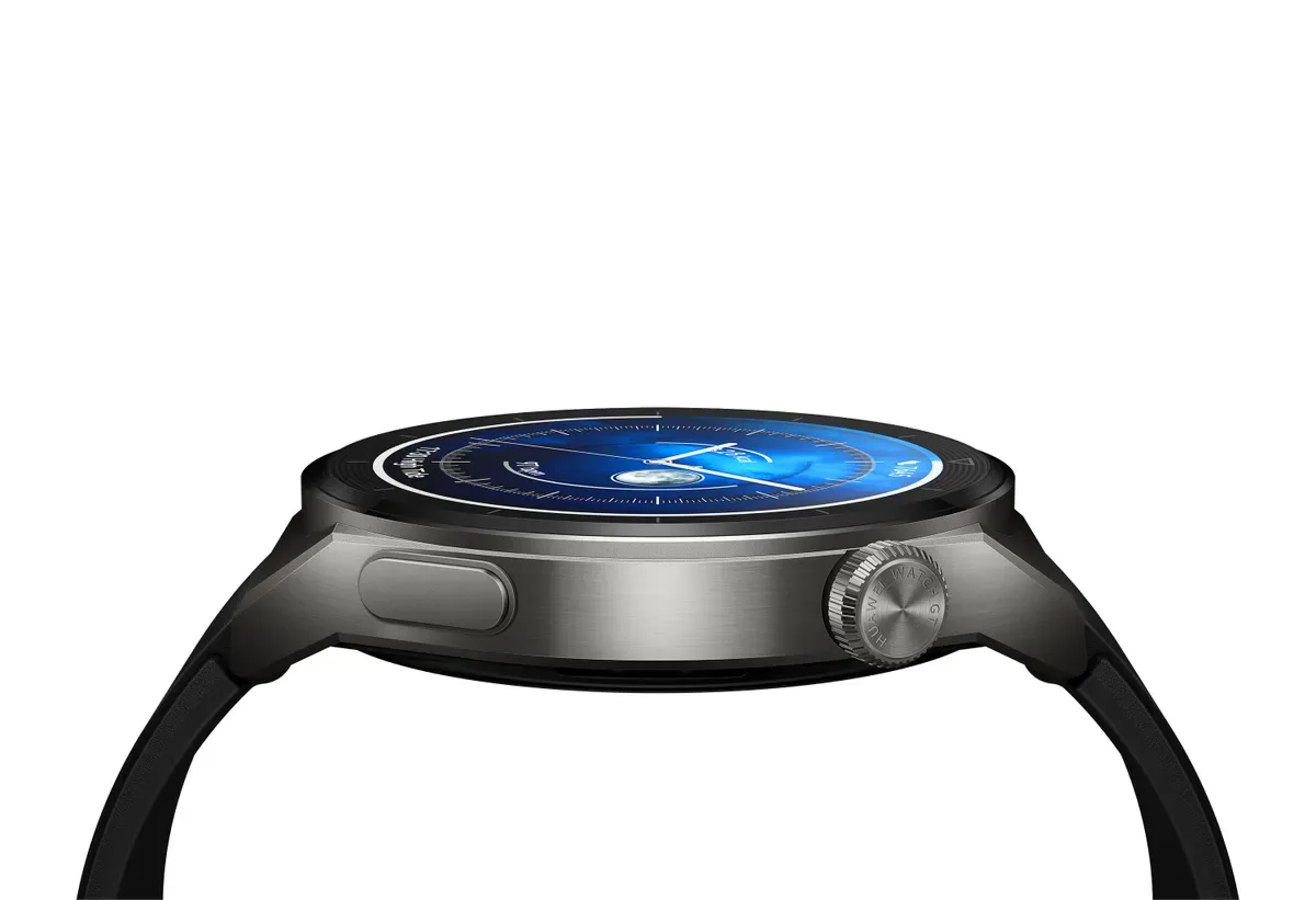Smart saat HUAWEI GT 3 Pro 46mm NFC Light Titanium Case Black